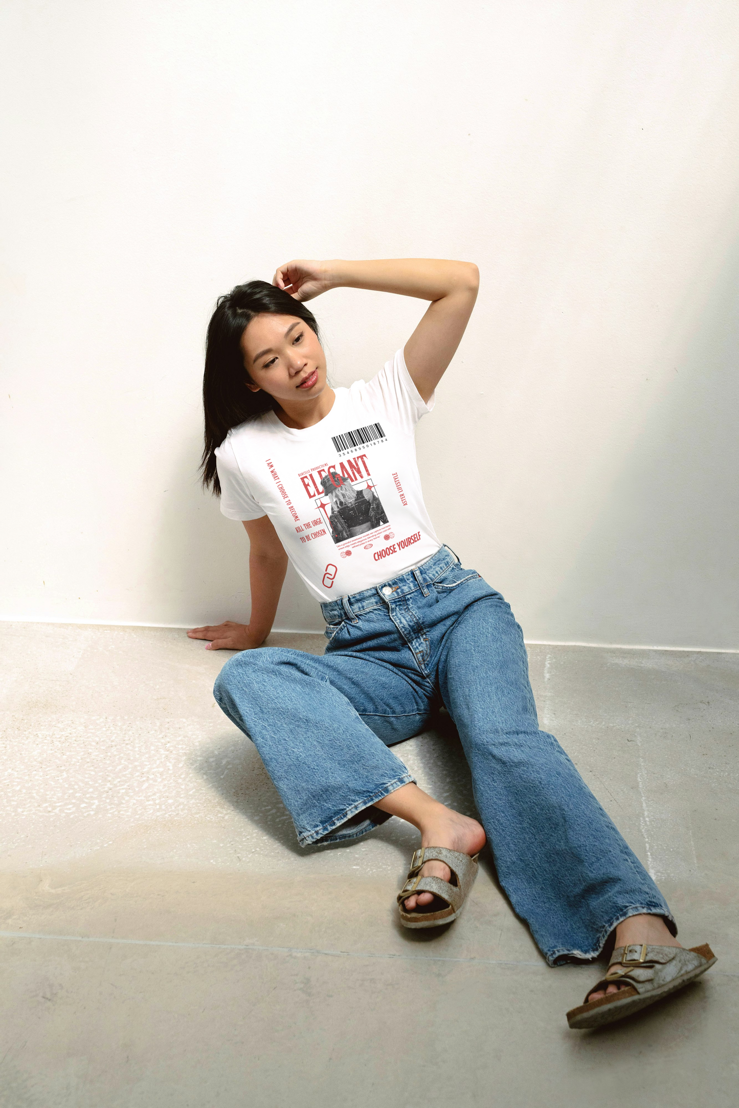 "Elegant Statement Graphic Tee – Women's Regular Fit | ASTER STORE"