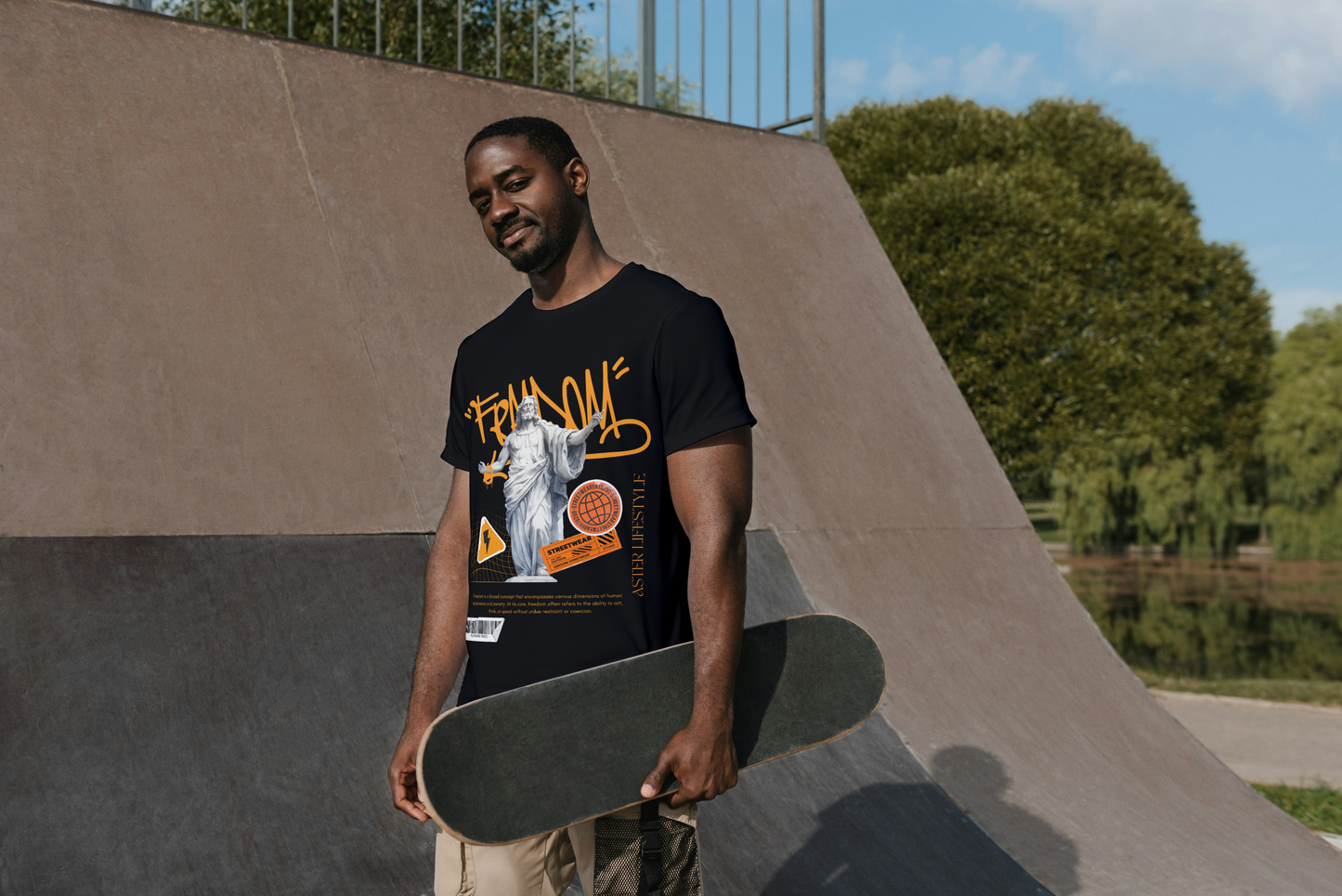 "FREEDOM" Oversized Graphic T-Shirt by ASTER STORE – Premium Streetwear