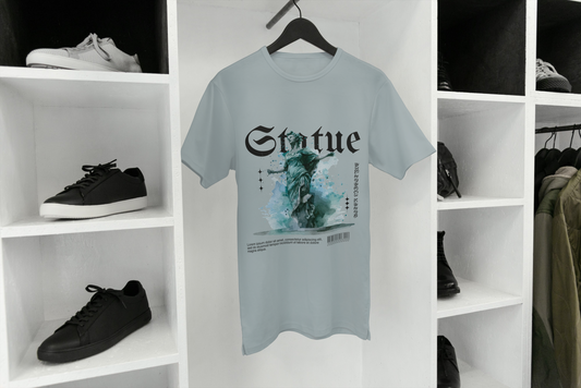 Unisex oversize "Statue" Loose Fit Graphic T-Shirt – Premium Quality
