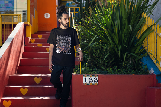 Fearless Lion - Bold Strength Tee Oversized T-shirt