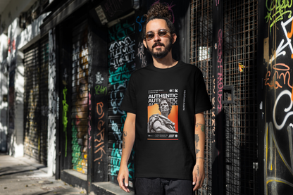 "AUTHENTIC SPIRIT" Oversized Graphic T-Shirt by ASTER STORE