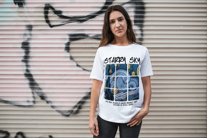 🪐 Starry Sky Oversized Unisex T-Shirt | ASTER STORE