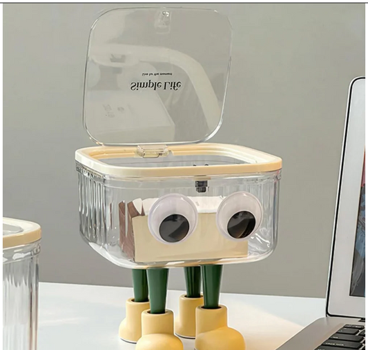 Cute Transparent Storage Container With Lid