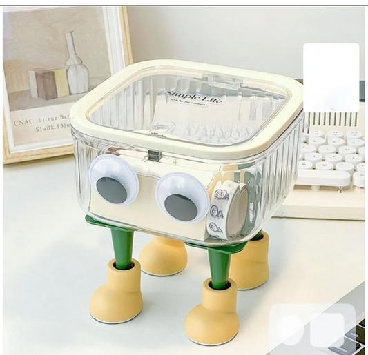 Cute Transparent Storage Container With Lid