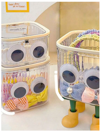 Cute Transparent Storage Container With Lid