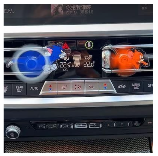 Tom & Jerry Interior Decoration Cute Air Conditioner Vent Clip Type, Easy to Install, Car Decoration, Stylish