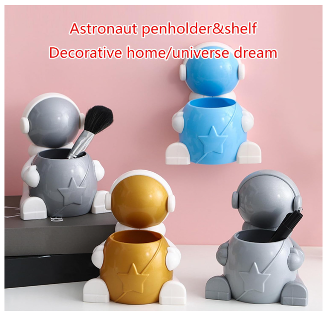 Astronaut Pen Holder Desktop Storage Box Multifunction Storage Boxes For Children
