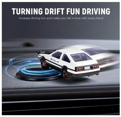 Drifting Car Model with Self Adhesive Base Alloy Initial D Car Dashboard Charm, Desk Decor, Room Decor, Birthday Gift, Collectible Drift Car Model