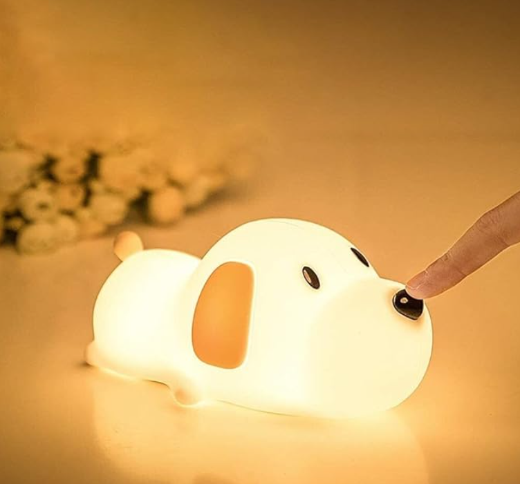 Cute Dog Puppy Silicon Night Lamp for Kids(17 cm, Multicolor3)