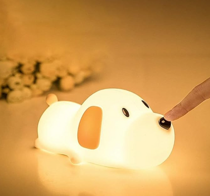 Cute Dog Puppy Silicon Night Lamp for Kids(17 cm, Multicolor3)