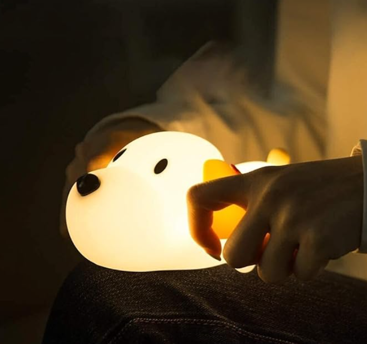 Cute Dog Puppy Silicon Night Lamp for Kids(17 cm, Multicolor3)