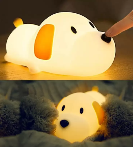 Cute Dog Puppy Silicon Night Lamp for Kids(17 cm, Multicolor3)