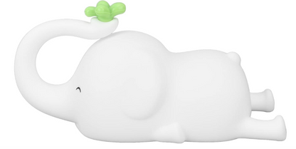 Elephant Night Lamp- Rechargeable Cute Lamp with 3-Level Brightness(Elephant, White)