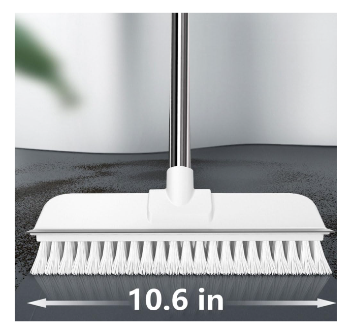 Long Handle Floor Scrub Brush, 2 in 1 Cleaning Brush Handle