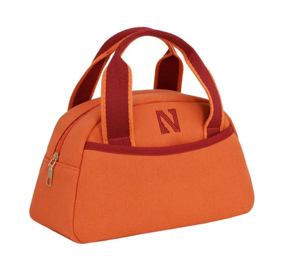 Canvas Makeup Bag with Partitioned Storage
