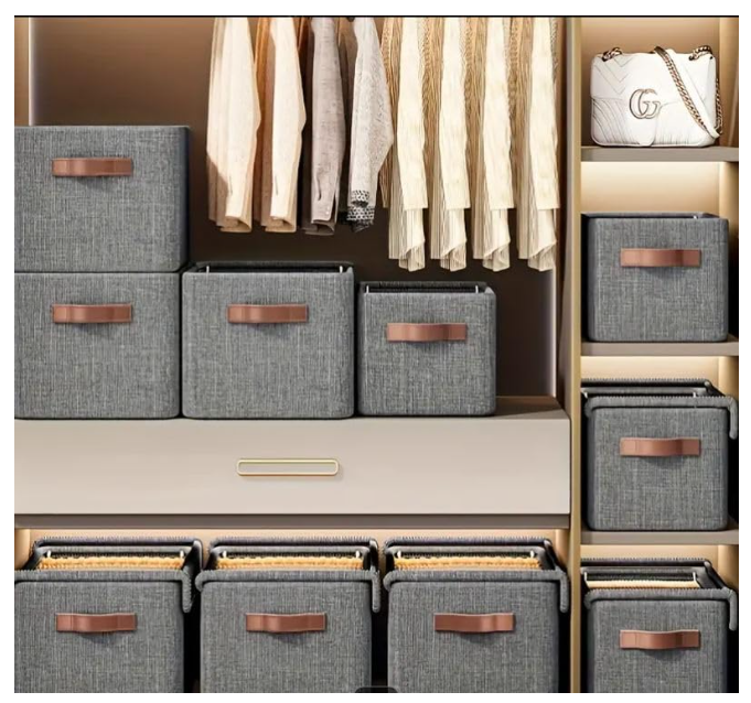 Foldable Dust-Proof Clothing Storage Box For Home With Steel Frame & Multi-Layer Design For Clothes, Pants, And Can Be Stacked