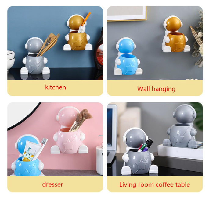 Astronaut Pen Holder Desktop Storage Box Multifunction Storage Boxes For Children