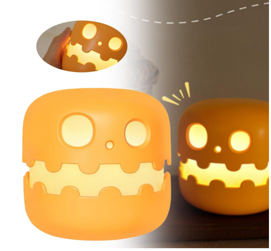 Halloween Pumpkin Night Lights with Smiling Face