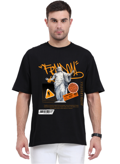 "FREEDOM" Oversized Graphic T-Shirt by ASTER STORE – Premium Streetwear