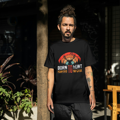 🔥 BORN TO HUNT Oversized Graphic Tee