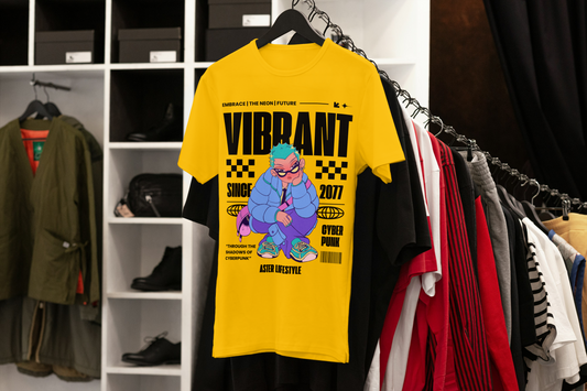 VIBRANT Cyberpunk Graphic Unisex T-Shirt by ASTER