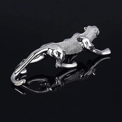 Modern Jaguar, Golden Panther Jaguar, Luxury Showpiece Animal Figurines Decorative Item for Home Dcor Living Room Bedroom Table Top Car Dashboard Decoration ( 18 cm x 4.5 cm)