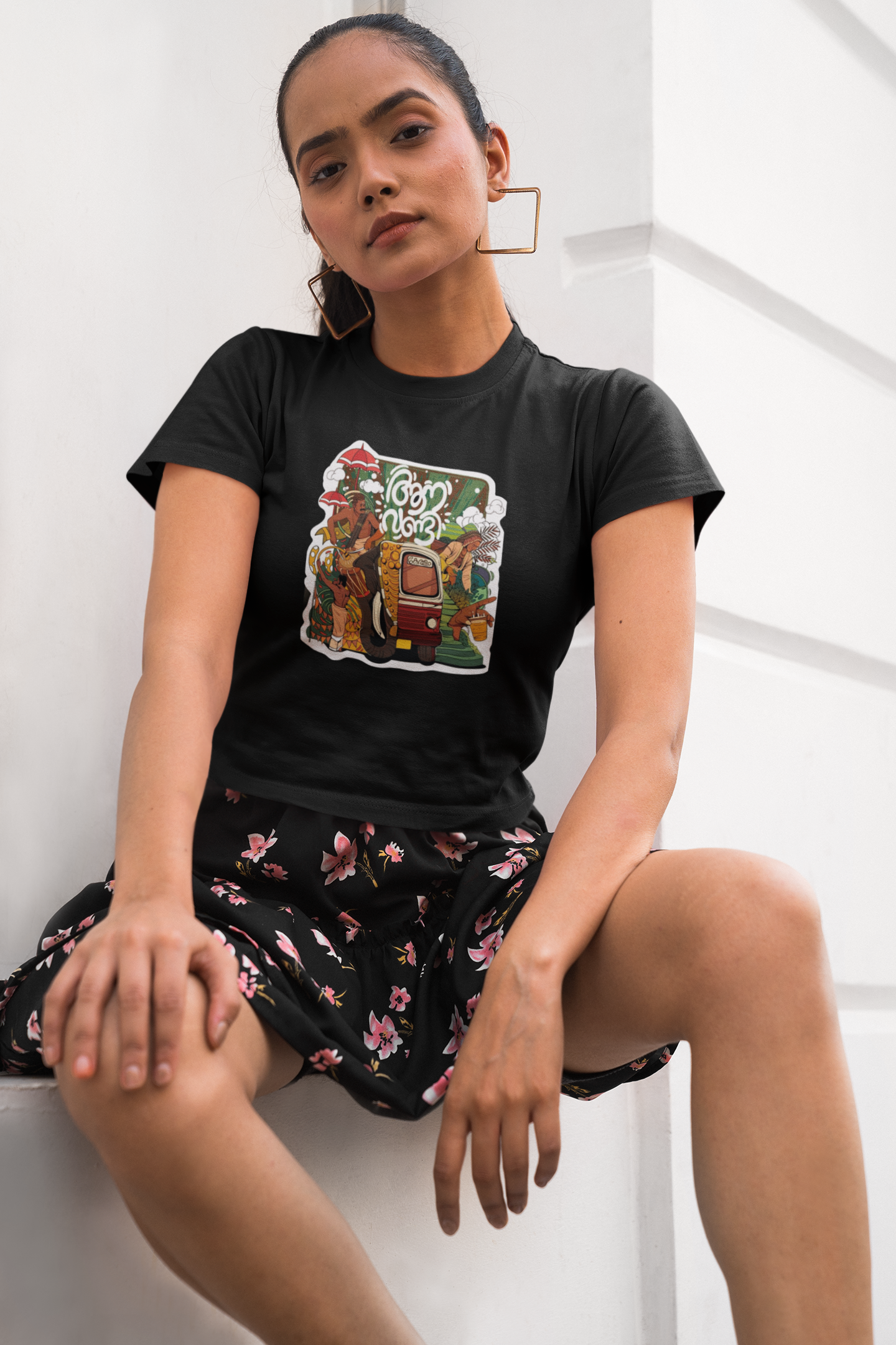 “Desi Drive” Graphic Crop Tee – ASTER Roots Edit