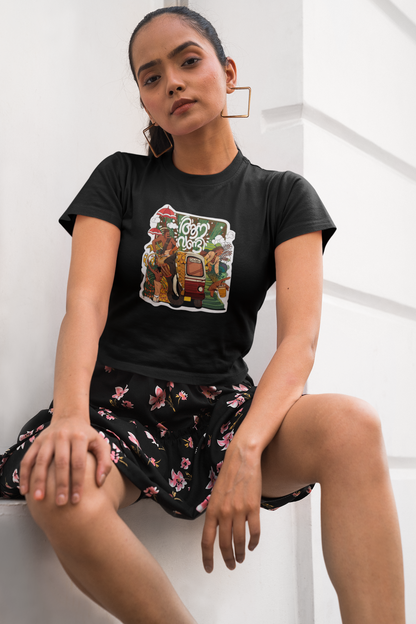 “Desi Drive” Graphic Crop Tee – ASTER Roots Edit