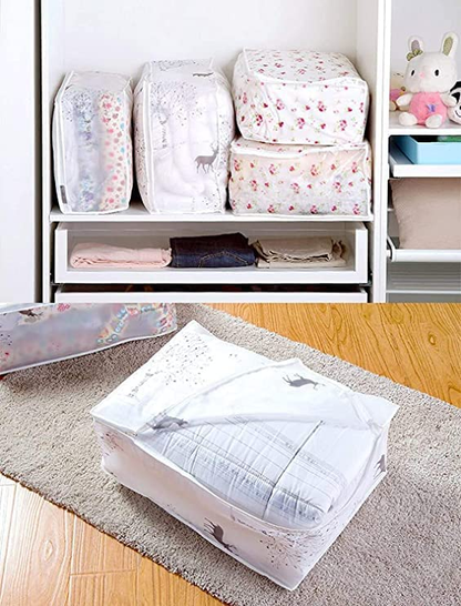 Blanket Storage bag Folding Organizer bag 3 PACK