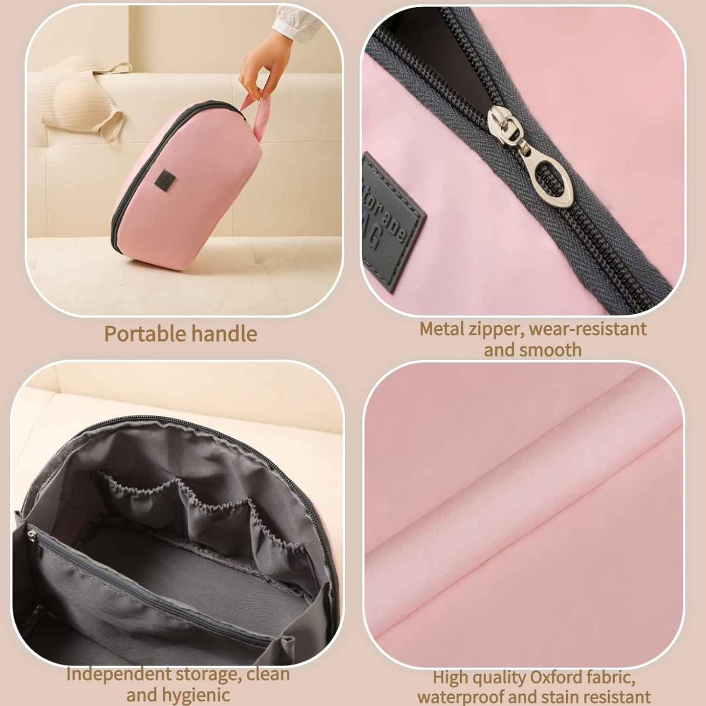 Travel Underwear and Bra Organizer Bag