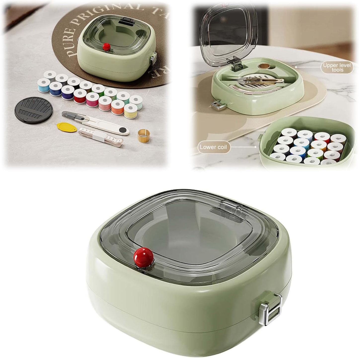 New Portable Travel Home Small Magnetic Sewing Box