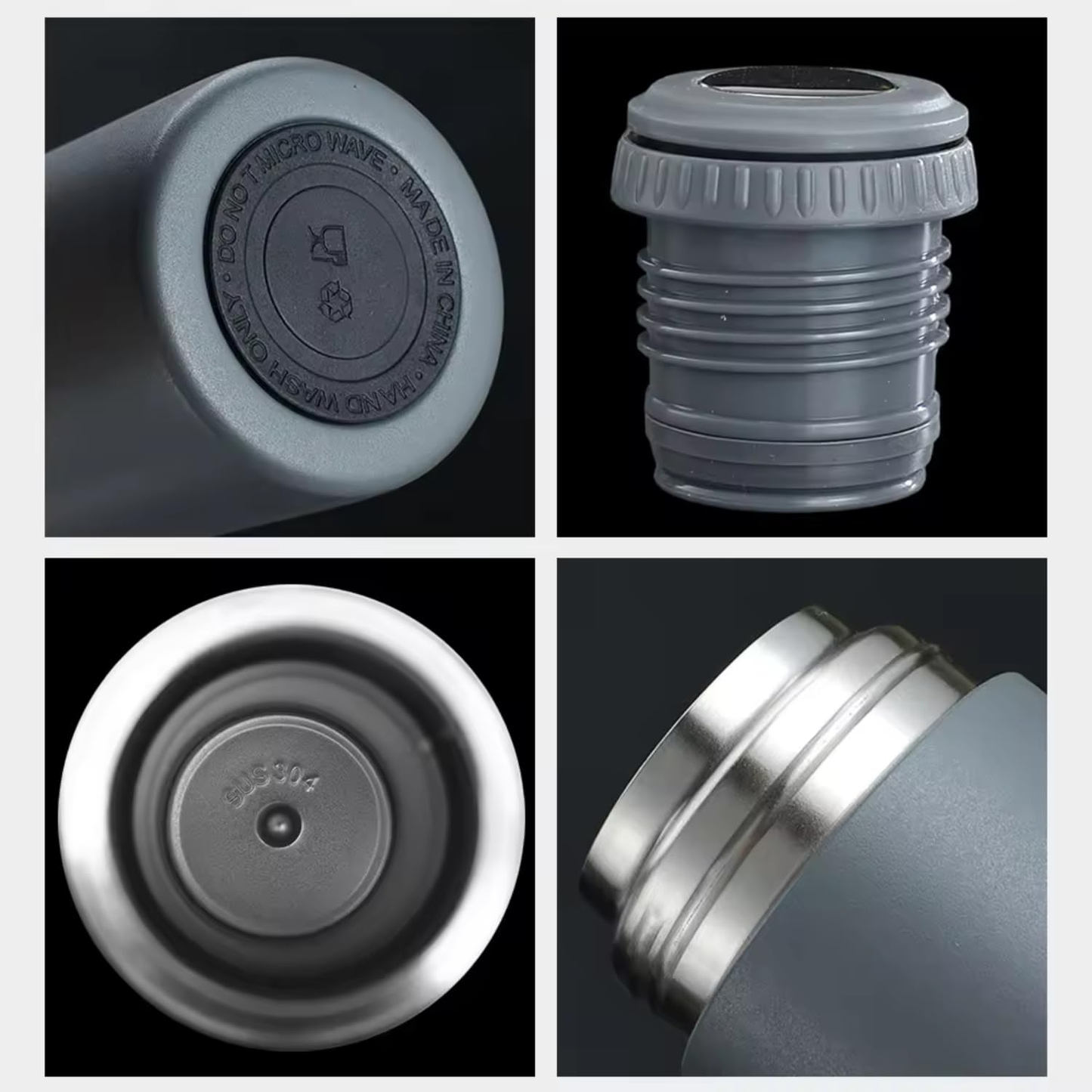 Gift Item Thermos Bottle Vacuum hot Flask with 2 Tea Coffee Cups Set