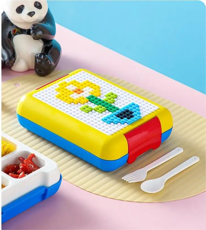 Building Block Lunch Box DIY (Red Blue)
