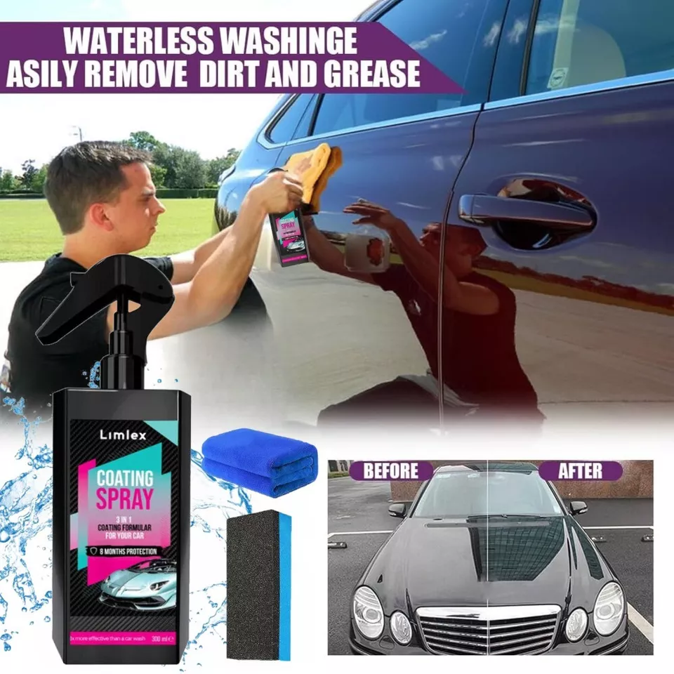 Coating Spray and Foam Car Cleaner 200ml (Combo)