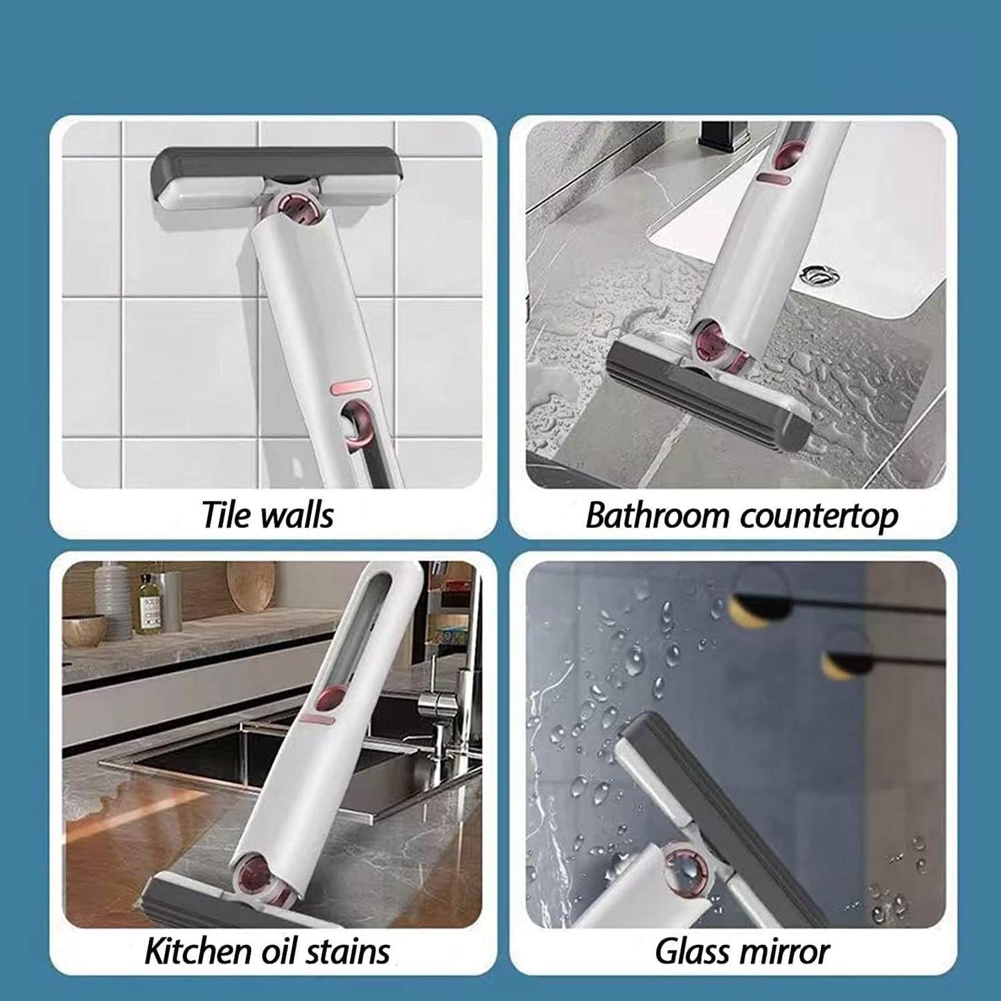Portable Mini Mop Self Squeeze Absorbent Magic Wiper