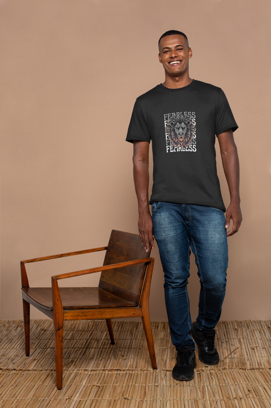 Fearless Lion - Bold Strength Tee Oversized T-shirt