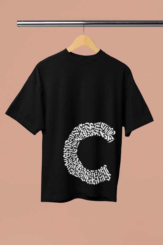 "Core Statement" Oversized Black Unisex Tee – ASTER Urban Series