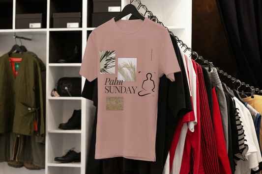 “Palm Sunday Serenity” Regular Fit Crew Neck Graphic Tee