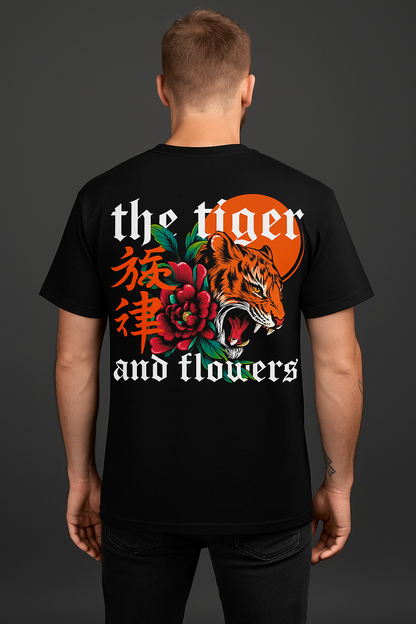 Roar in Bloom - Tiger & Flowers Oversized Tee