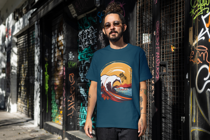 “OCEAN RUSH” Oversized Graphic Tee – ASTER STORE Exclusive