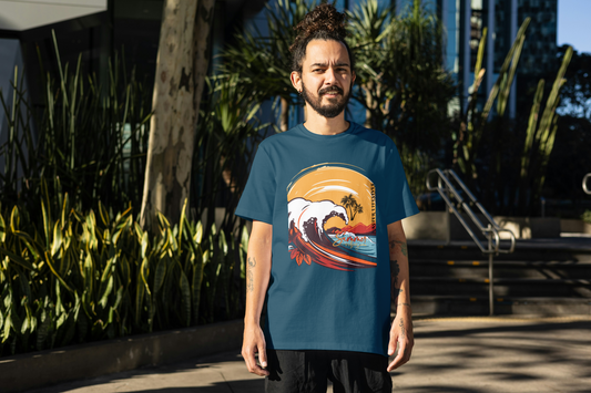 “OCEAN RUSH” Oversized Graphic Tee – ASTER STORE Exclusive