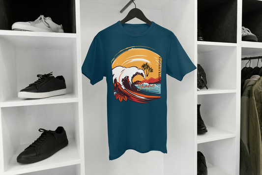 “OCEAN RUSH” Oversized Graphic Tee – ASTER STORE Exclusive